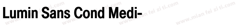 Lumin Sans Cond Medi字体转换